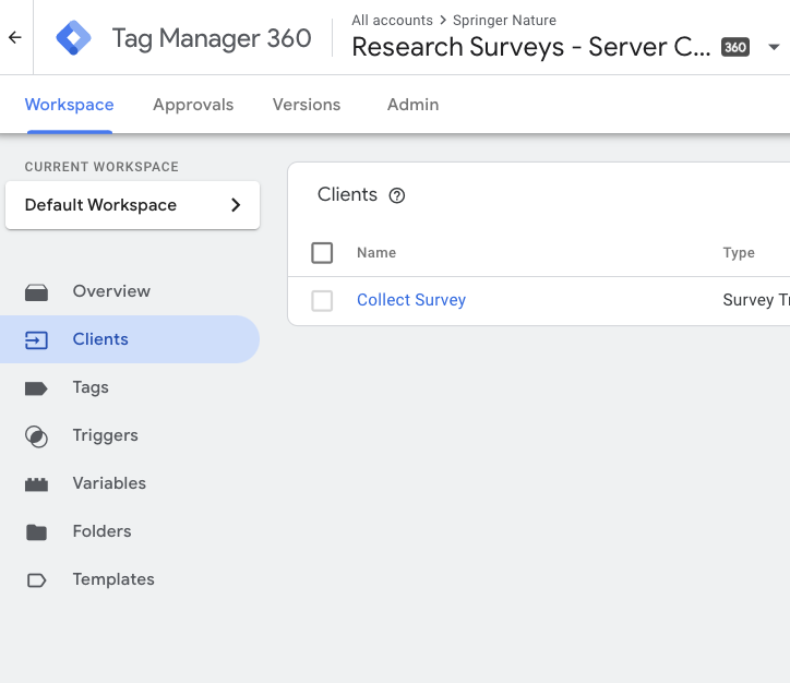 The Collect survey http client